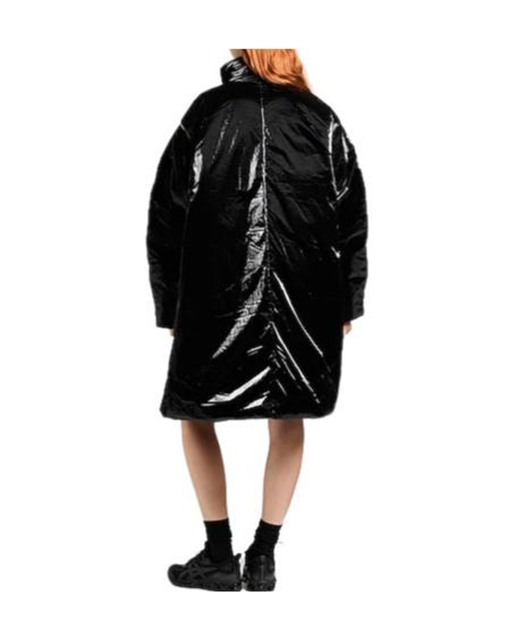Isabel Marant Black Longsleeve Turtleneck Cotton Coat