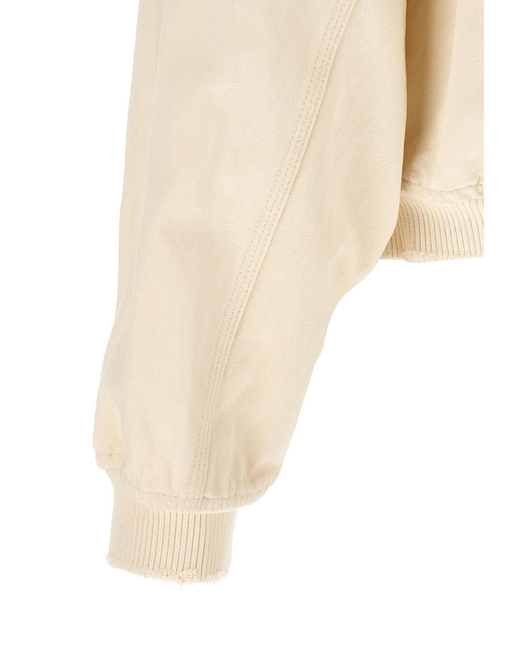 Willy Chavarria Natural Juggernaut Workwear Zip Hoodie for men