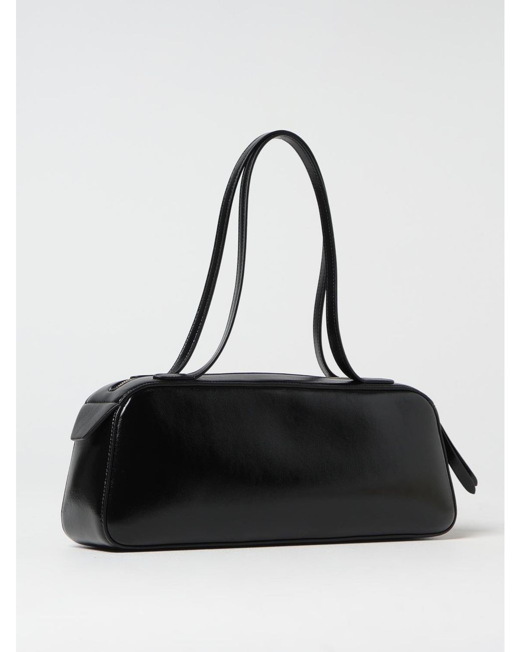 Khaite Black Simona Zipped Shoulder Bag