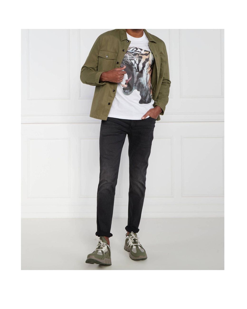 Boss Black Belt-Loop Jeans for men