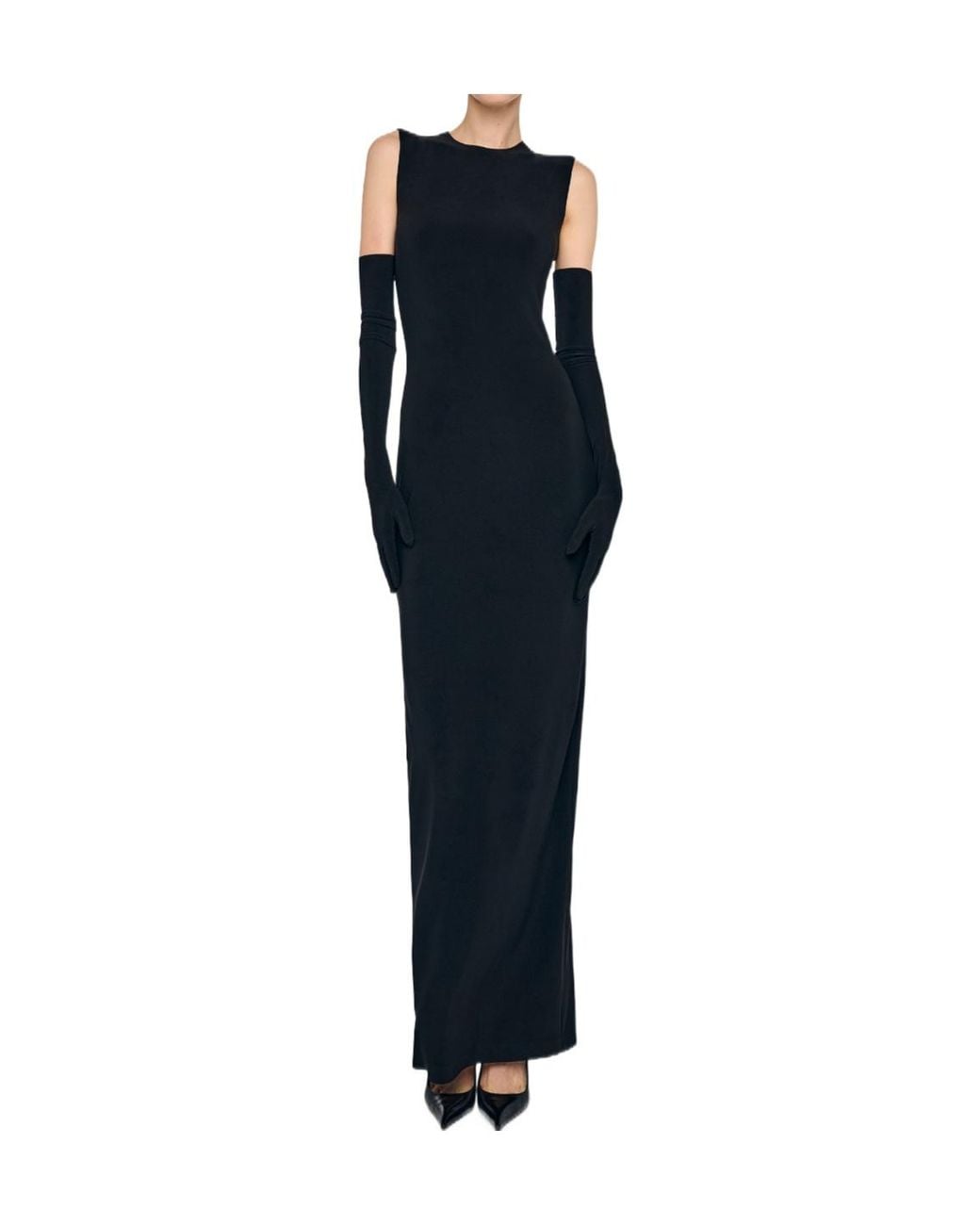 Norma Kamali Blue Sleeveless Maxi Dress