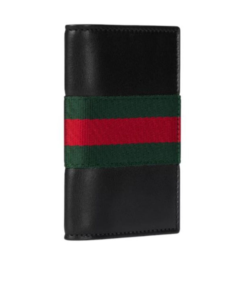 Gucci Black Web Trademark Card Case for men