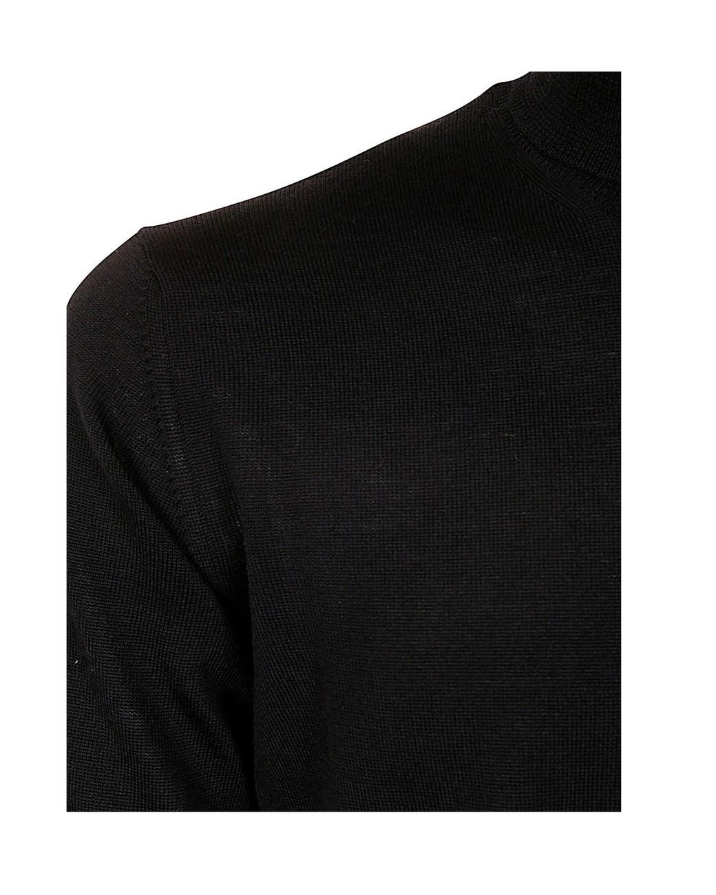 Nuur Black Turtleneck Sweater for men