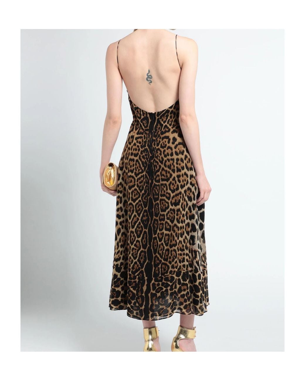Saint Laurent Brown Long Dresses