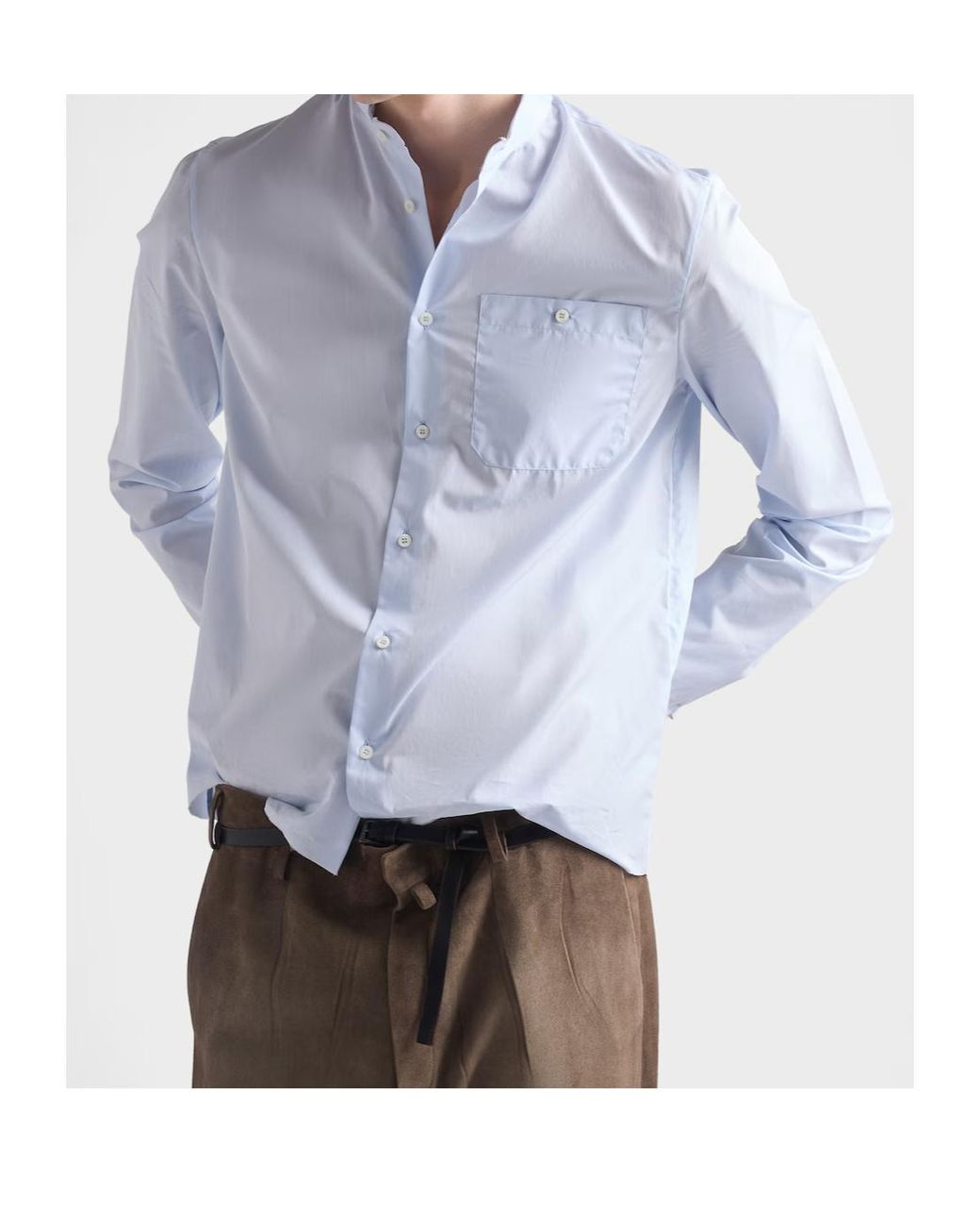 Prada White Cotton Shirt for men