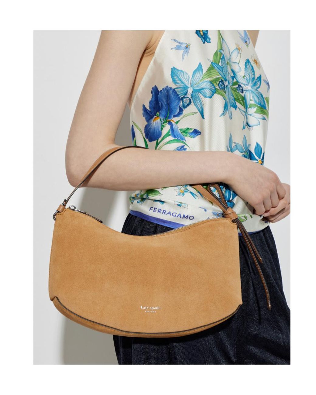 Kate Spade Brown Loop Hobo Shoulder Bag