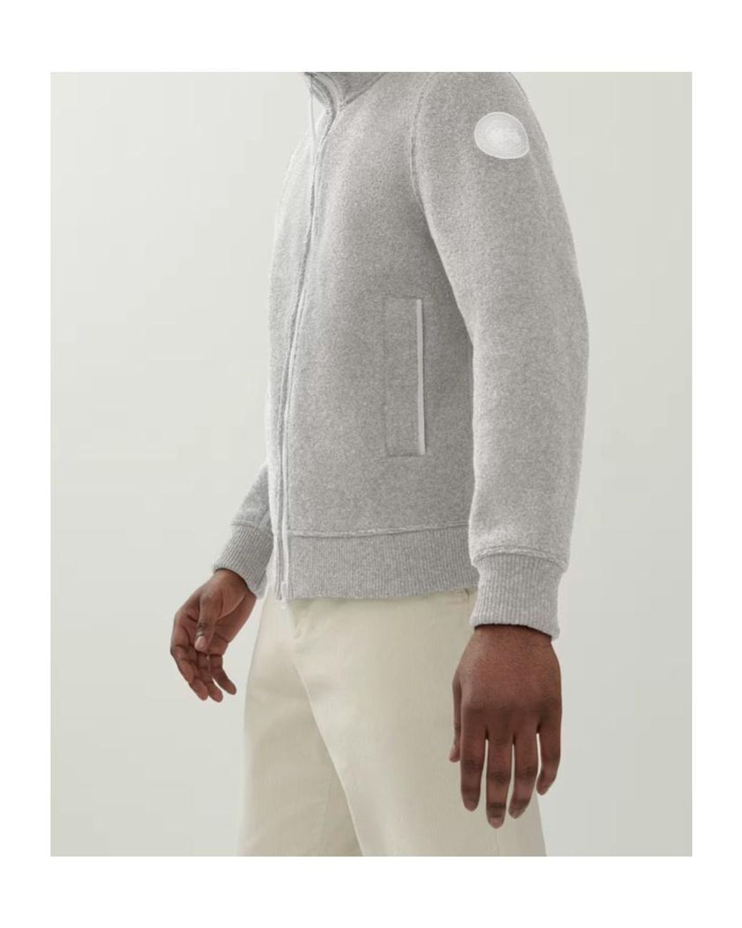 Canada Goose Gray Lawson Jacket Kind Fleece Humanature for men