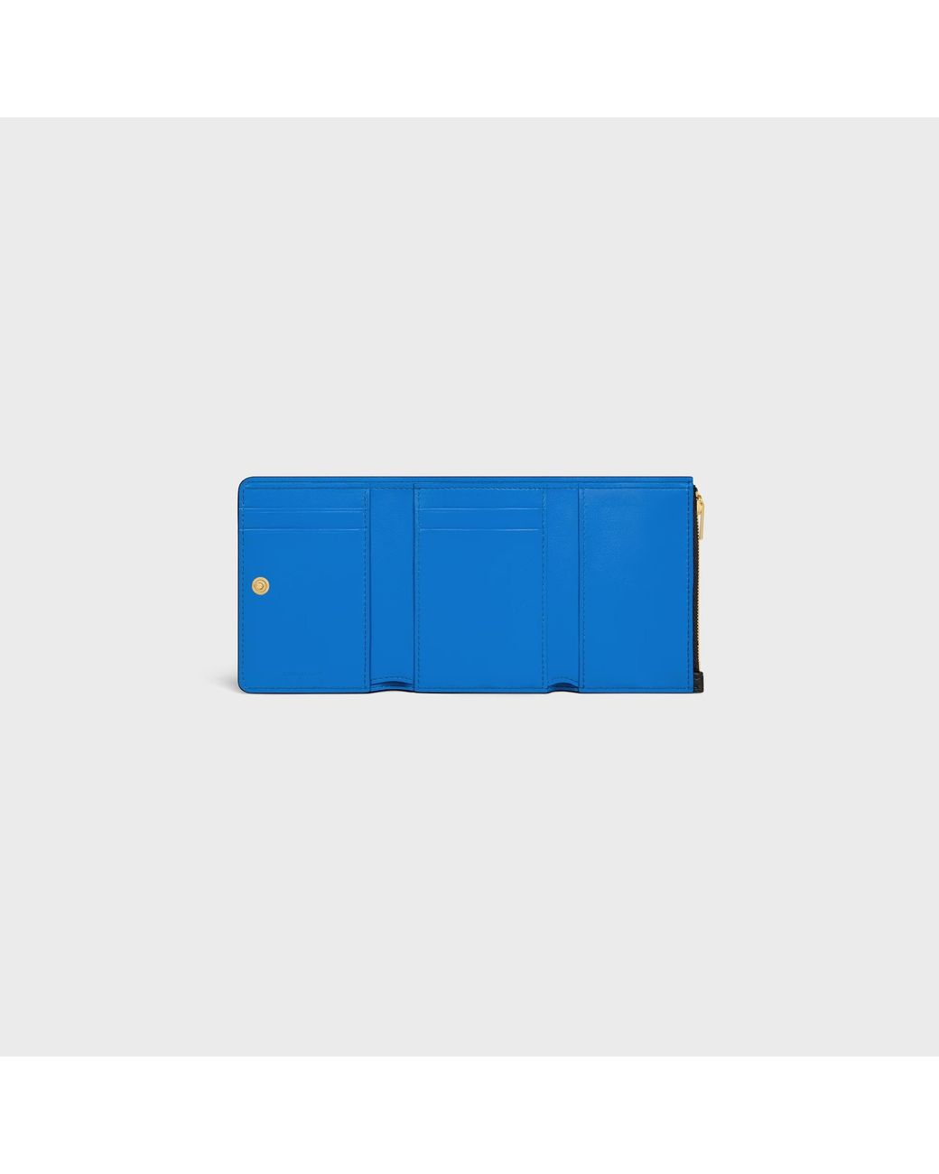 Céline Black Fine Wallet Triomphe Stamp