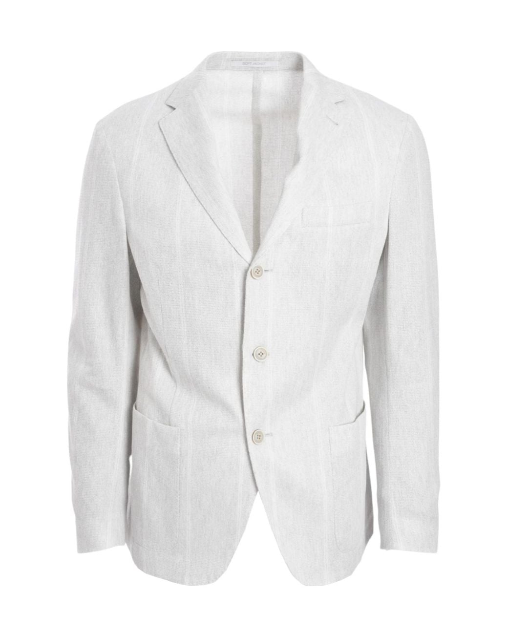 Eleventy White Long-Sleeved Suit Jacket for men