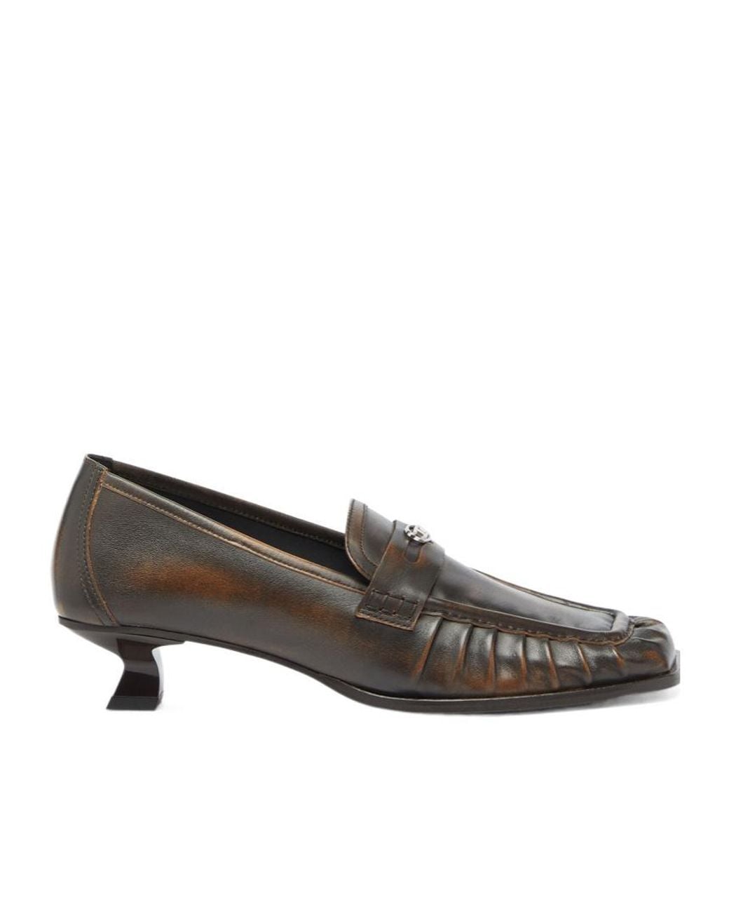 DIESEL Brown D-Amber Penny Loafers