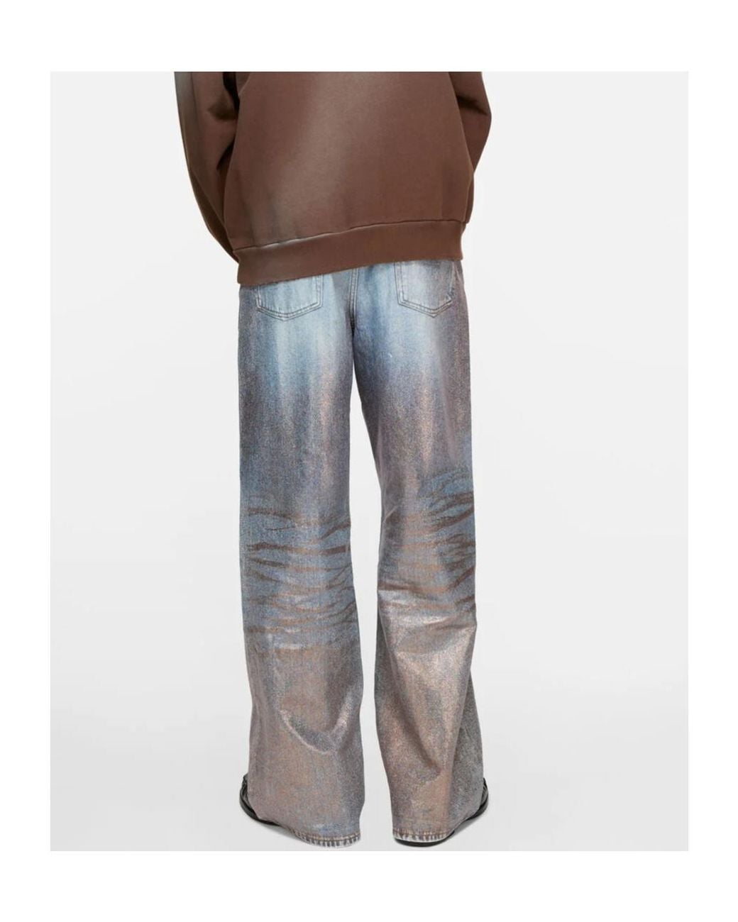 Acne Blue 1981 Loose Glitter Jeans for men