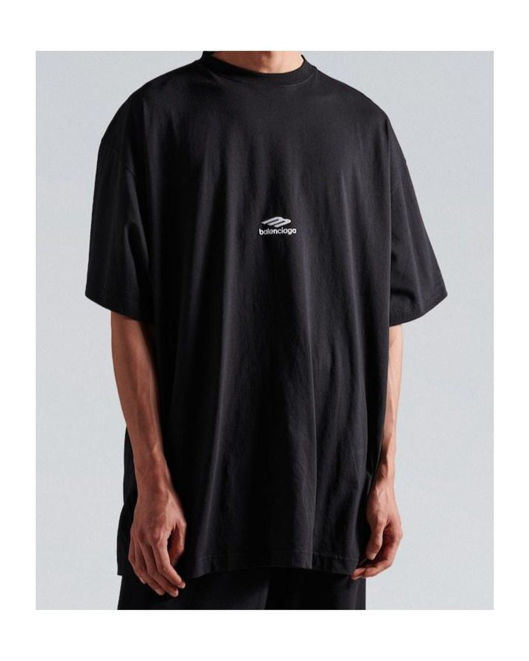 Balenciaga Black Oversized Tshirt for men