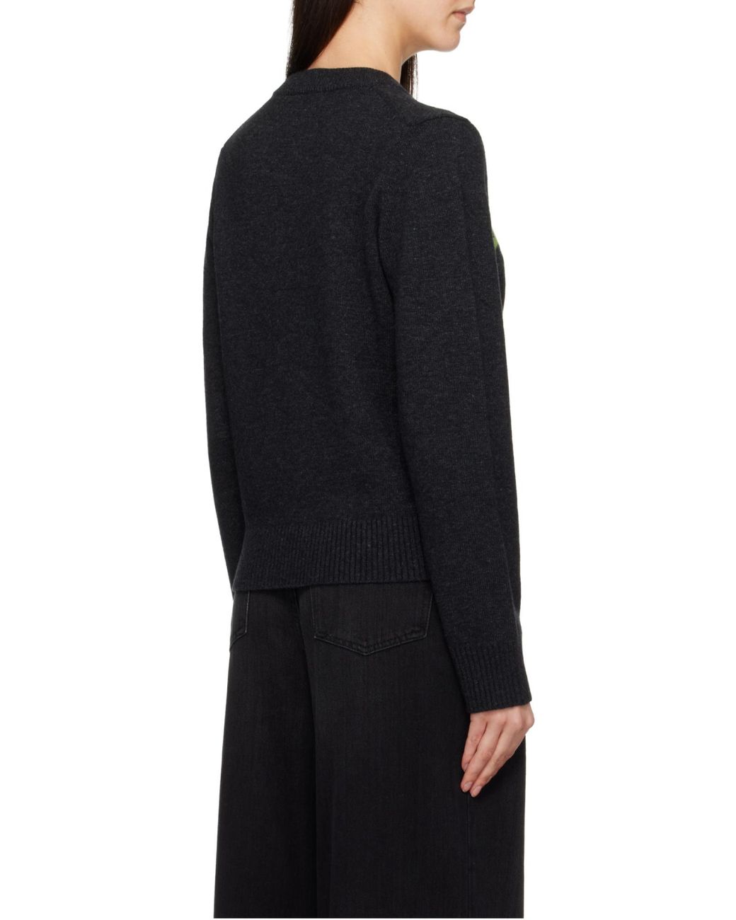 Ganni Blue Round-Neck Knitwear