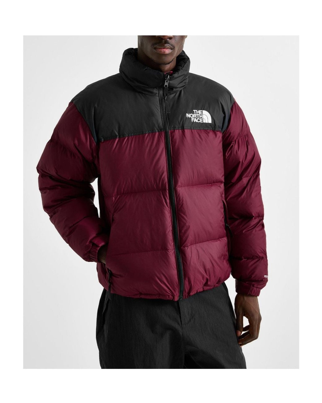 The North Face Red Short Cropped Down Jacket for men