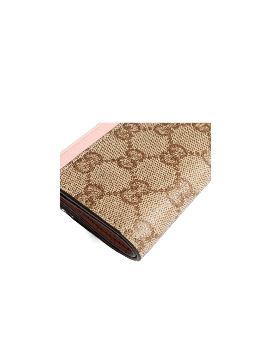 Gucci Natural Zip Card Case With Slots