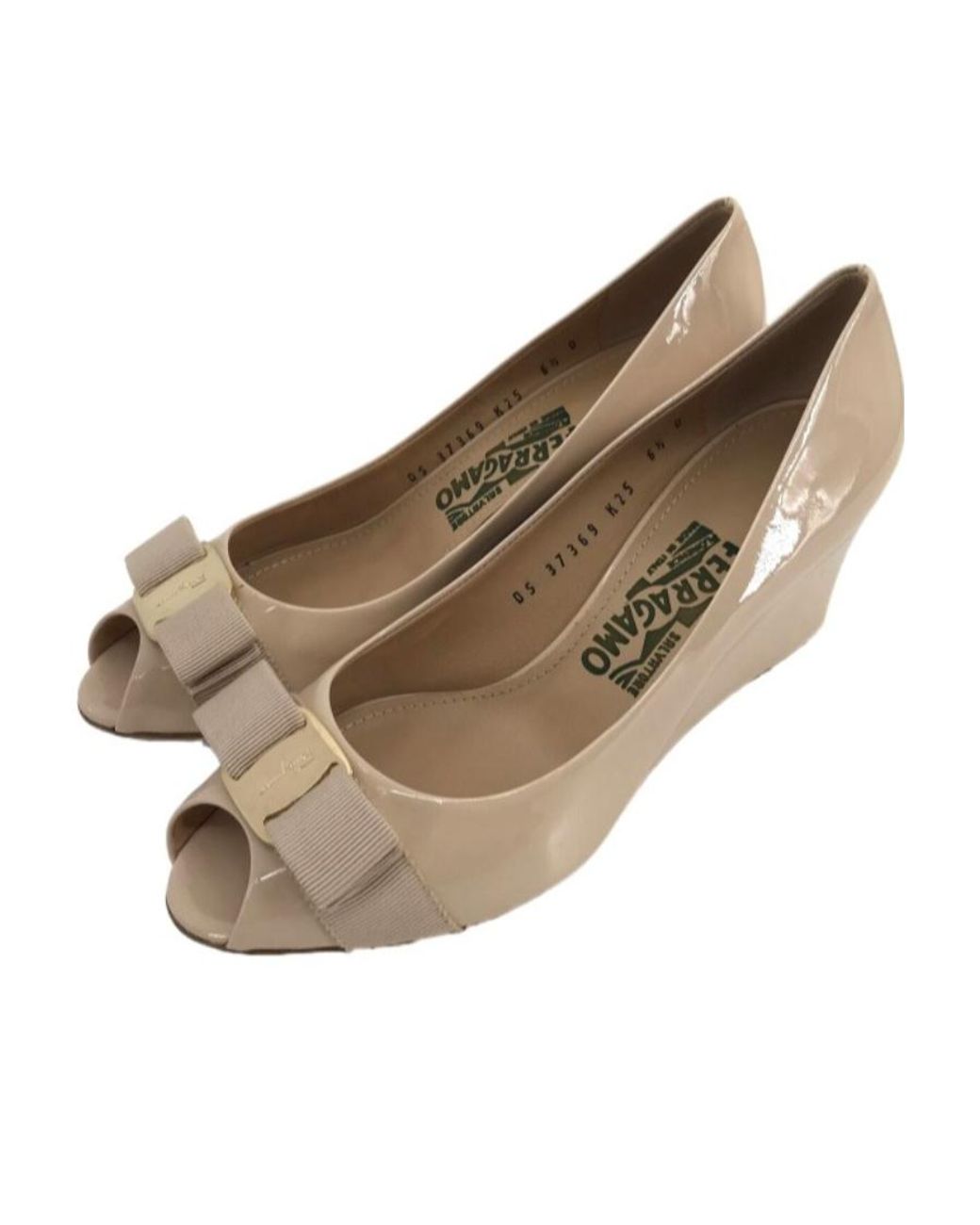 Ferragamo Metallic Logo Open-Toed Heels