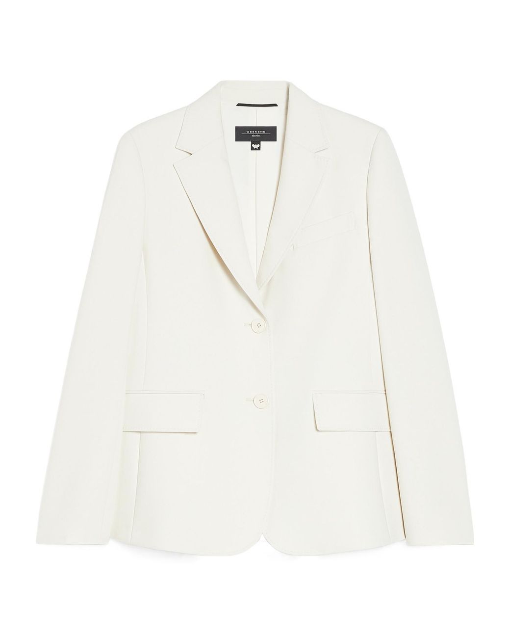 Weekend by Maxmara White Single-Breasted Blazer