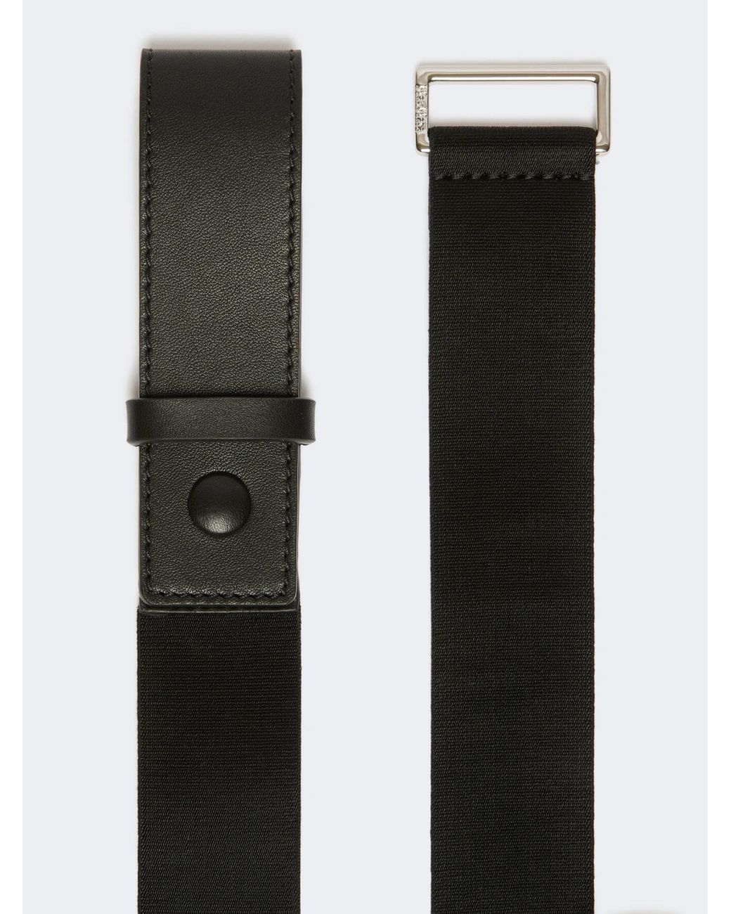 Max Mara White Masvisino Logo Printed Belt