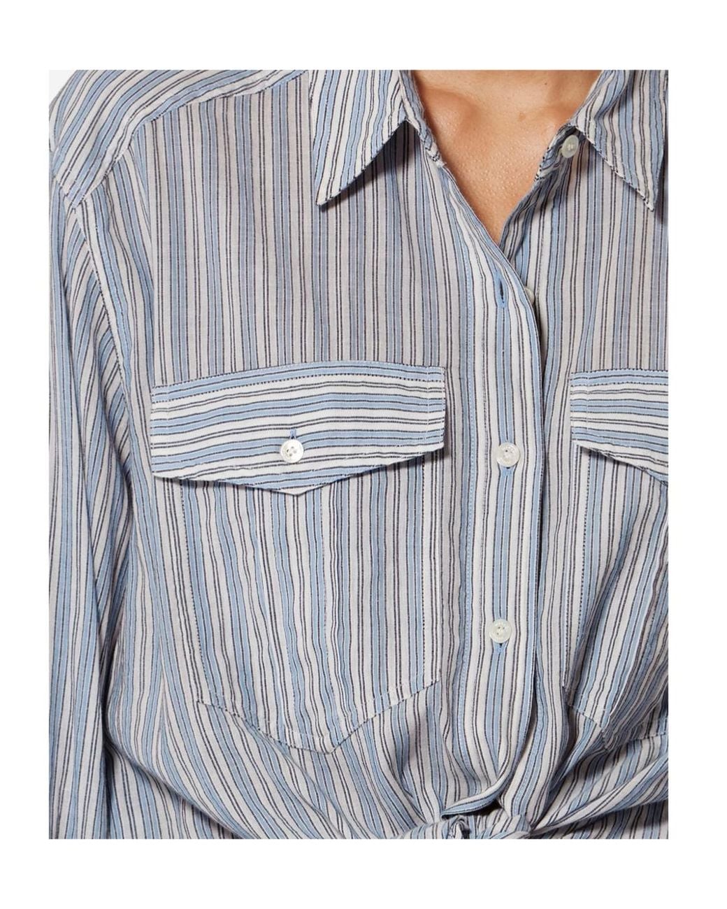 Isabel Marant Gray Étoile Nath Long-Sleeved Shirt