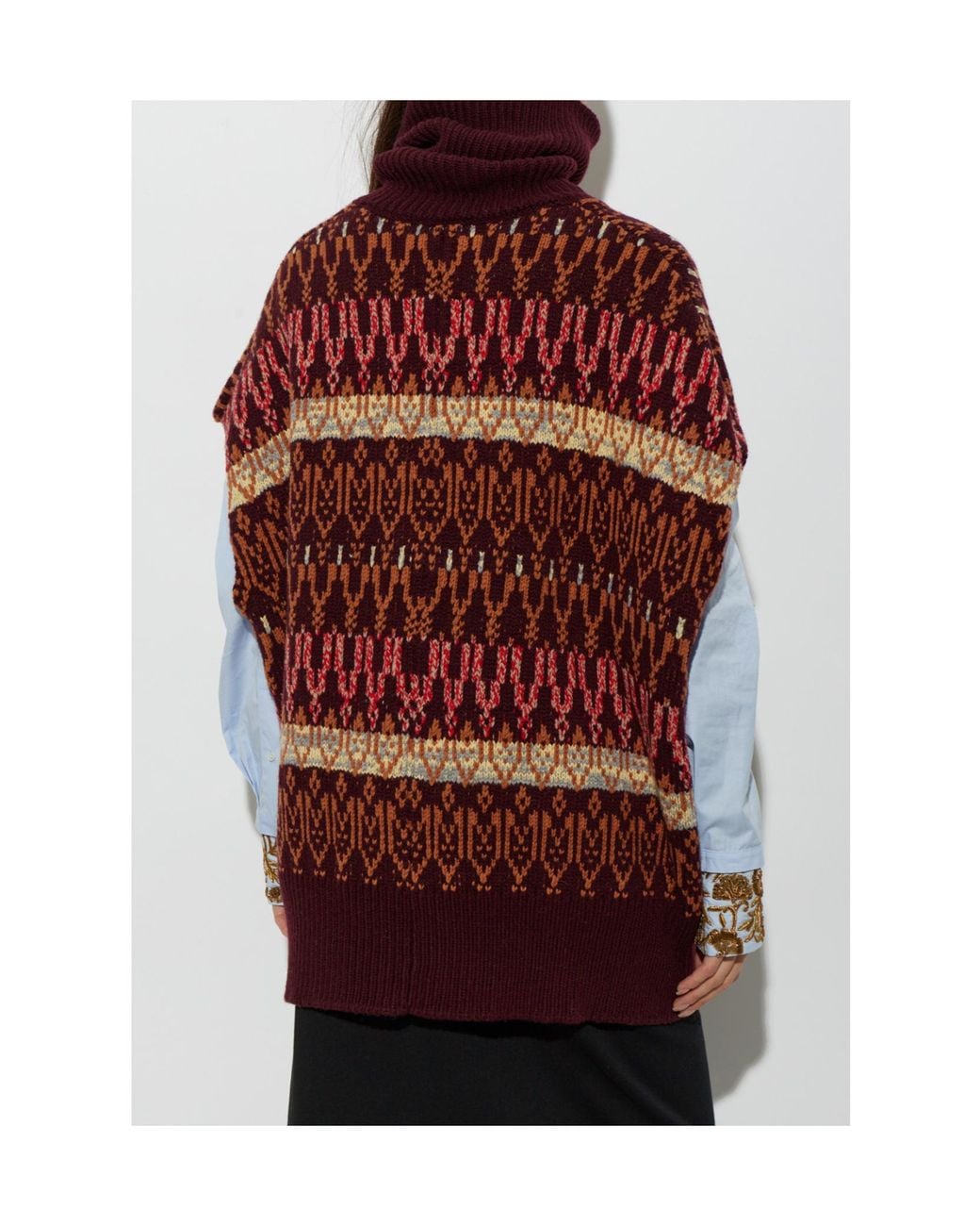 Dries Van Noten Red Short-Sleeved Cardigan