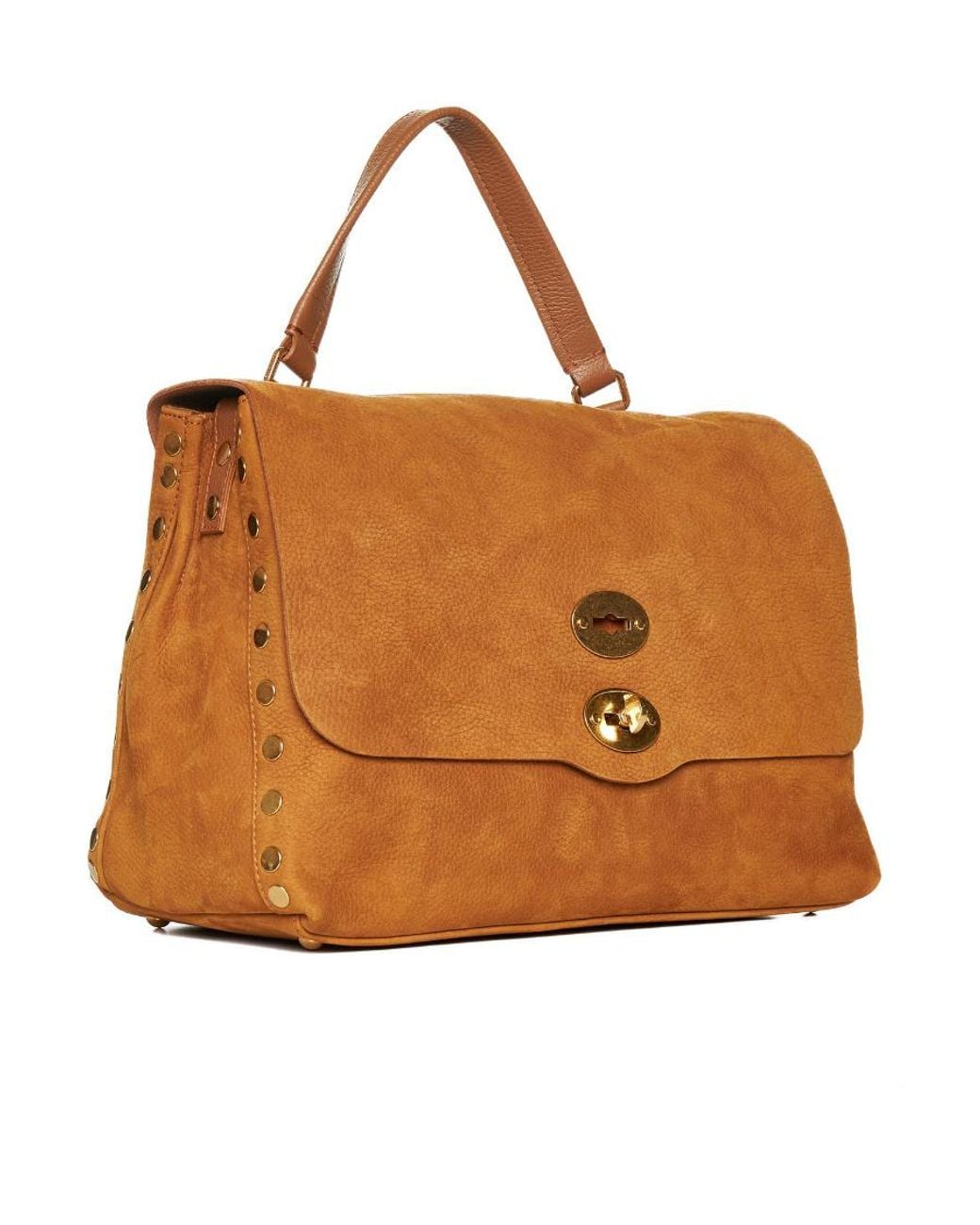 Zanellato Brown Clamshell Handbag