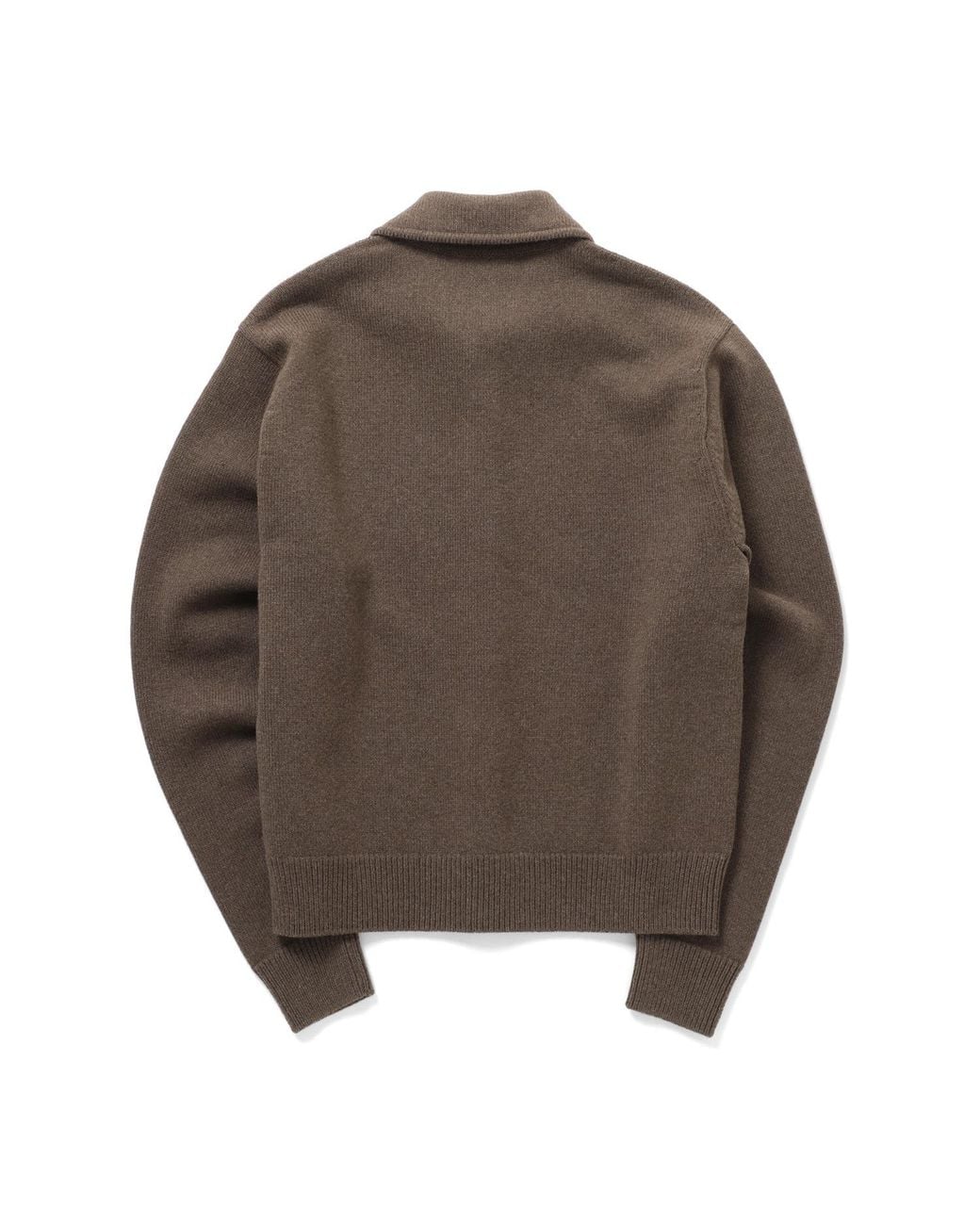 Auralee Brown Long-Sleeve Knit Top for men