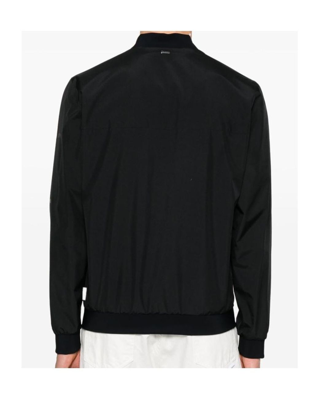 Herno Black Water-Repellent Windbreaker for men