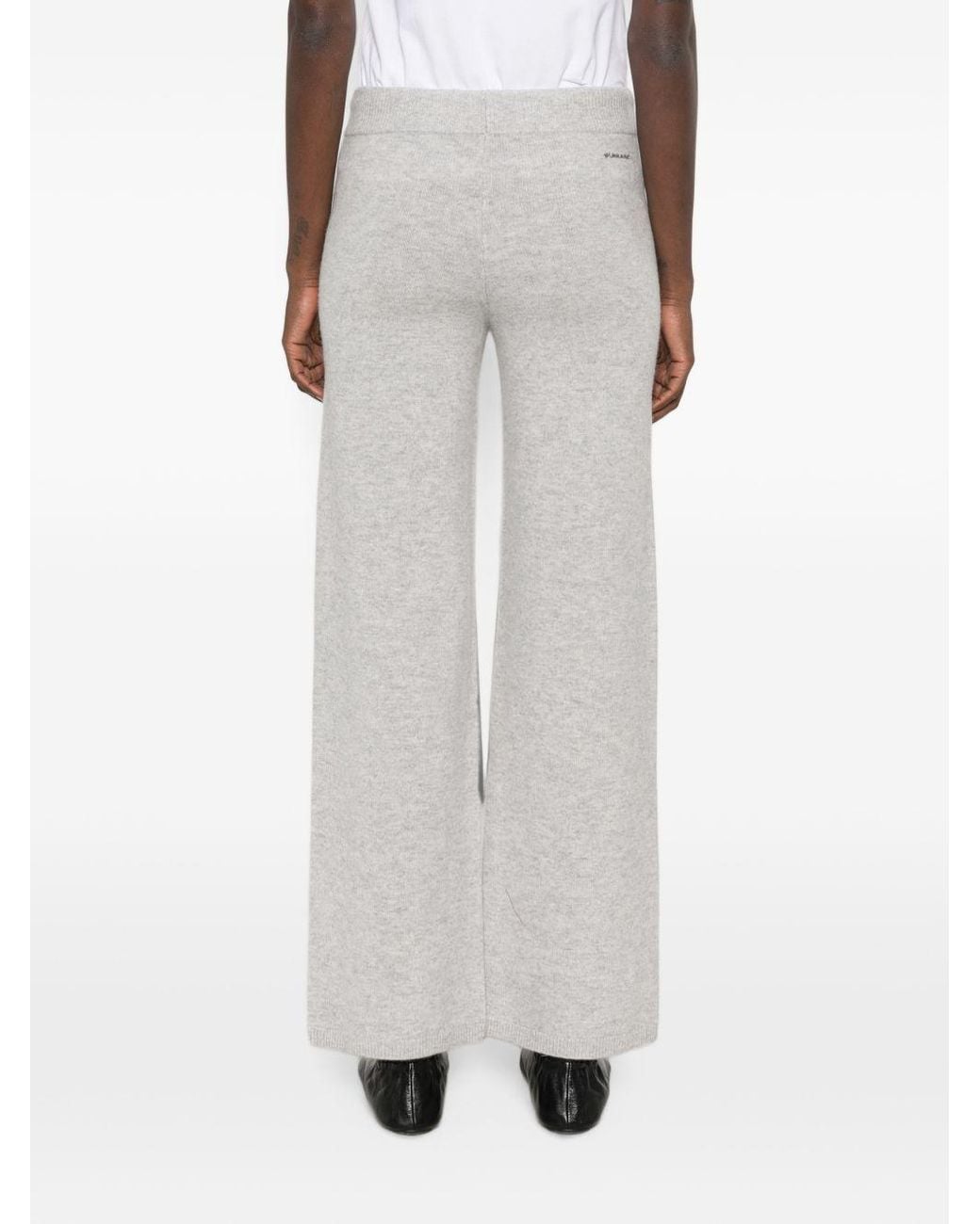 ERMANNO FIRENZE White Drawstring-Waist Track Pants