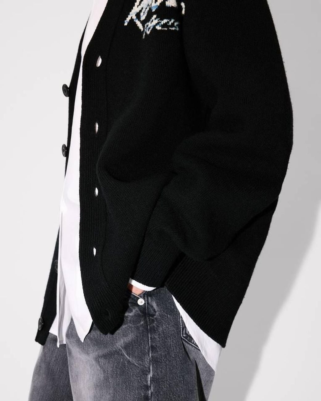 KENZO Black X Futura 2000 Genderless Cardigan for men