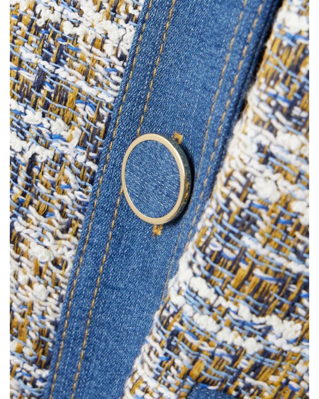 Veronica Beard Blue Tweed Ainslie Jacket