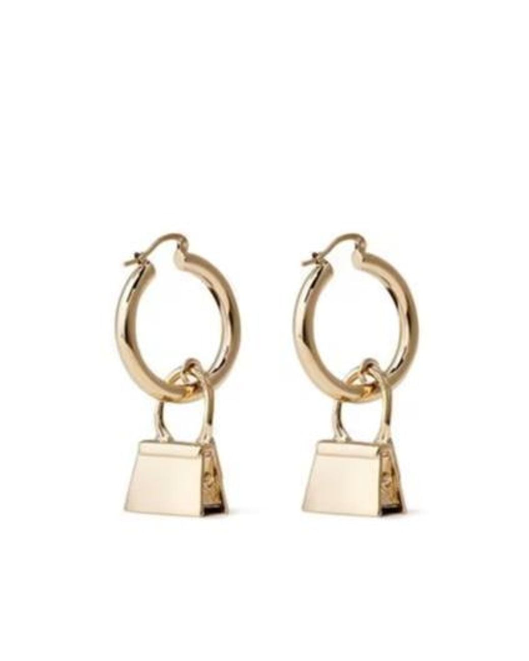 Jacquemus Metallic Hoop Earrings