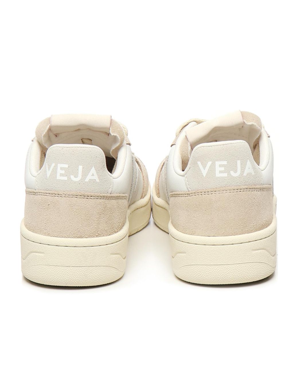 Veja White V-82 Lace-Up Sneakers