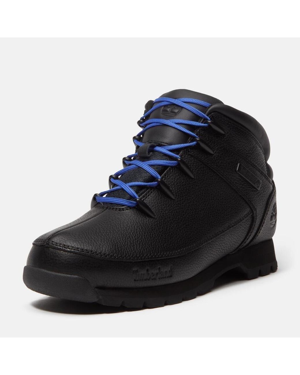 Timberland Black Mid-Top Leather Boots for men