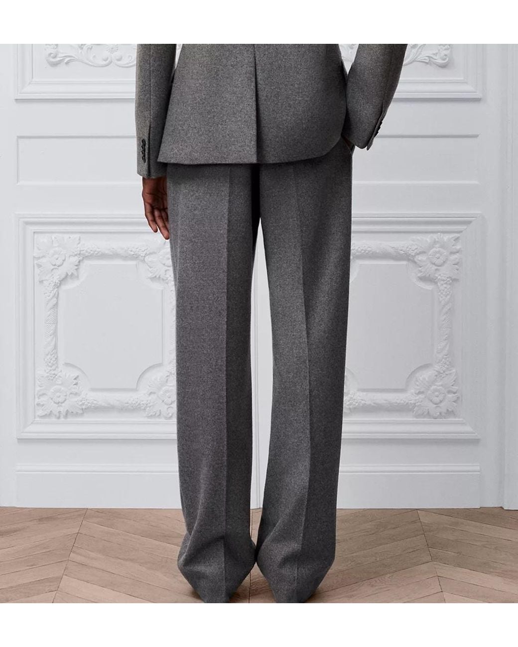 Dior Gray Pleated Pants for men