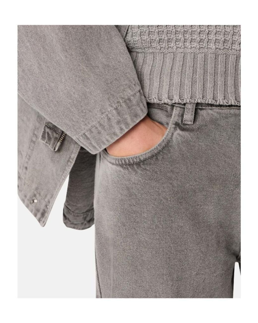 Stone Island Gray Regular Straight-Fit Chino Trousers With Pockets for men