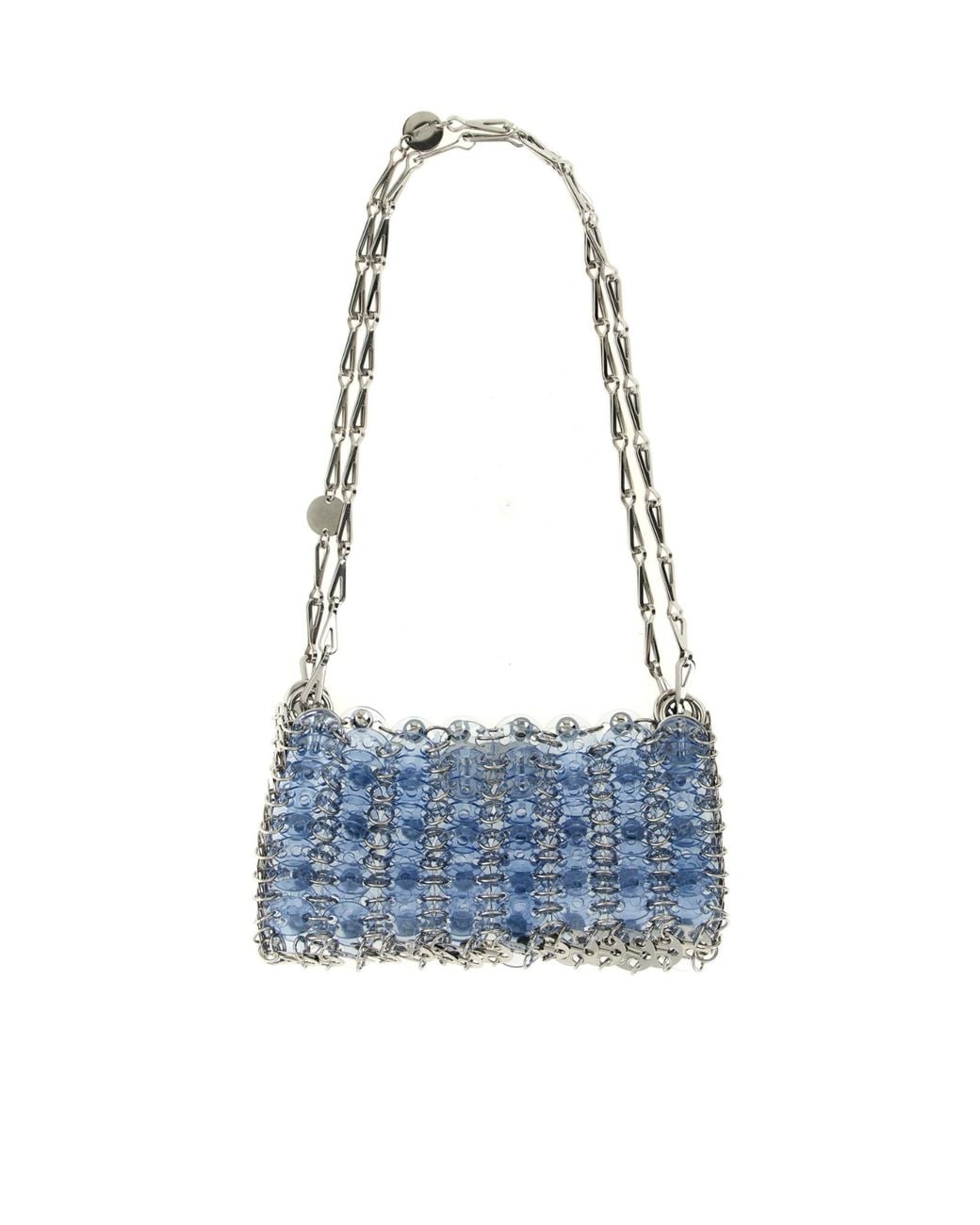 Rabanne Blue 1969 Nano Chain Shoulder Bag
