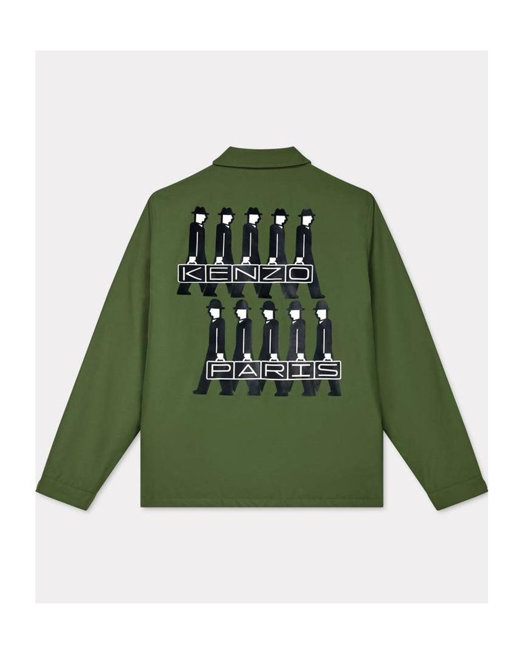 KENZO Green Lucky Tiger' Padded Coach Jacket for men