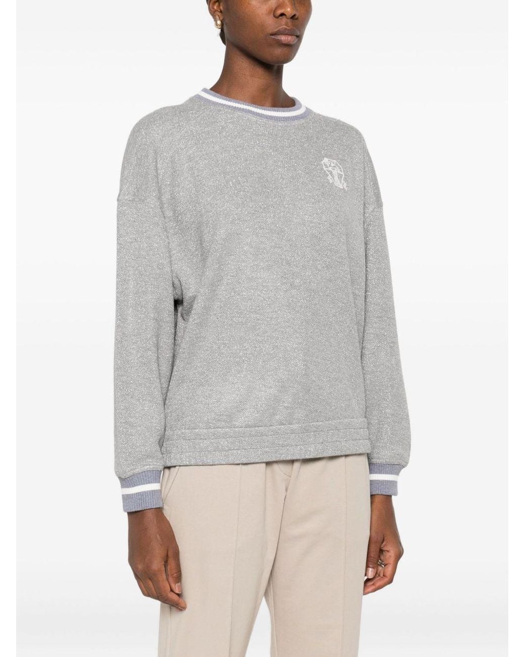 Brunello Cucinelli Gray Sweaters
