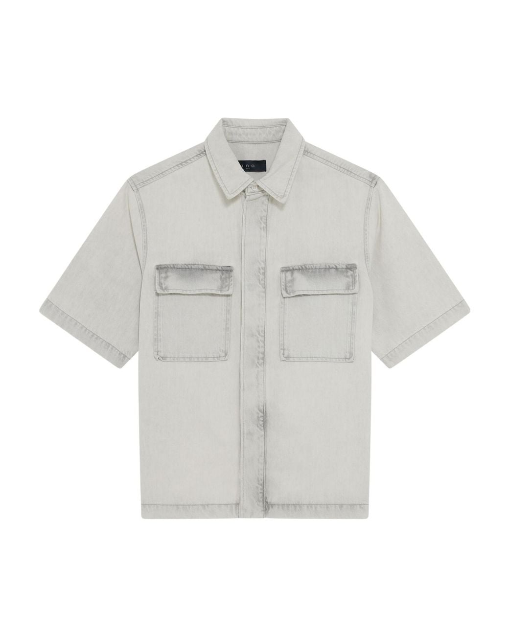 IRO Gray Short-Sleeved Shirt for men