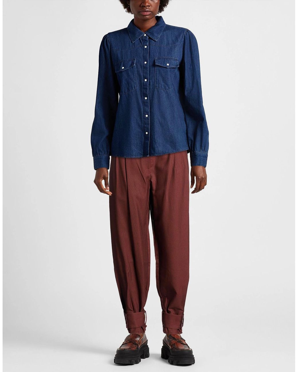 Farm Rio Red Casual Pants With Belt Loops