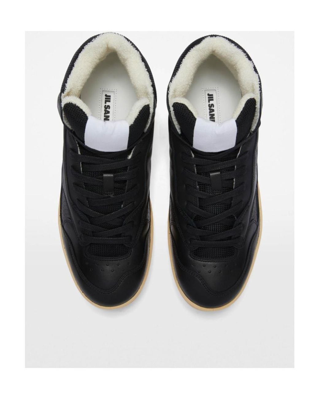 Jil Sander Black High-Top Sneakers