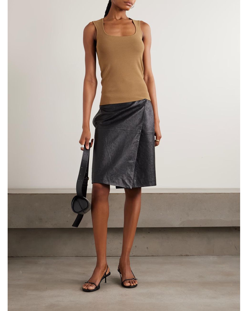 Rohe Brown Crew Neck Knitted Vest