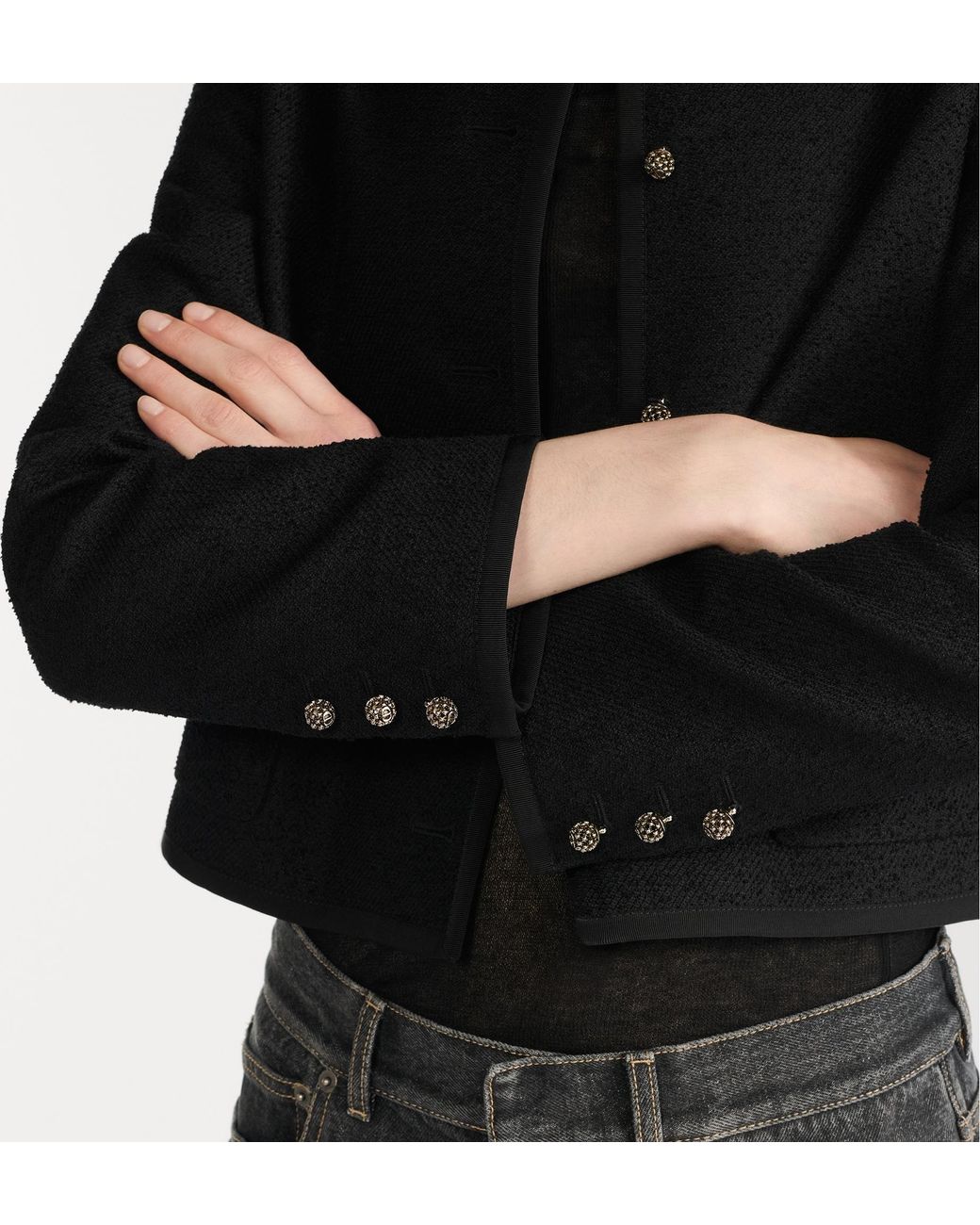 Dior Black Cropped Jacket