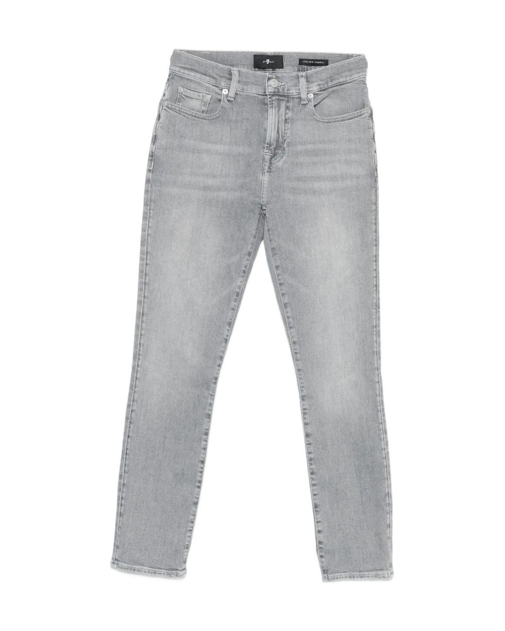 7 For All Mankind Gray Relaxed Skinny Jeans