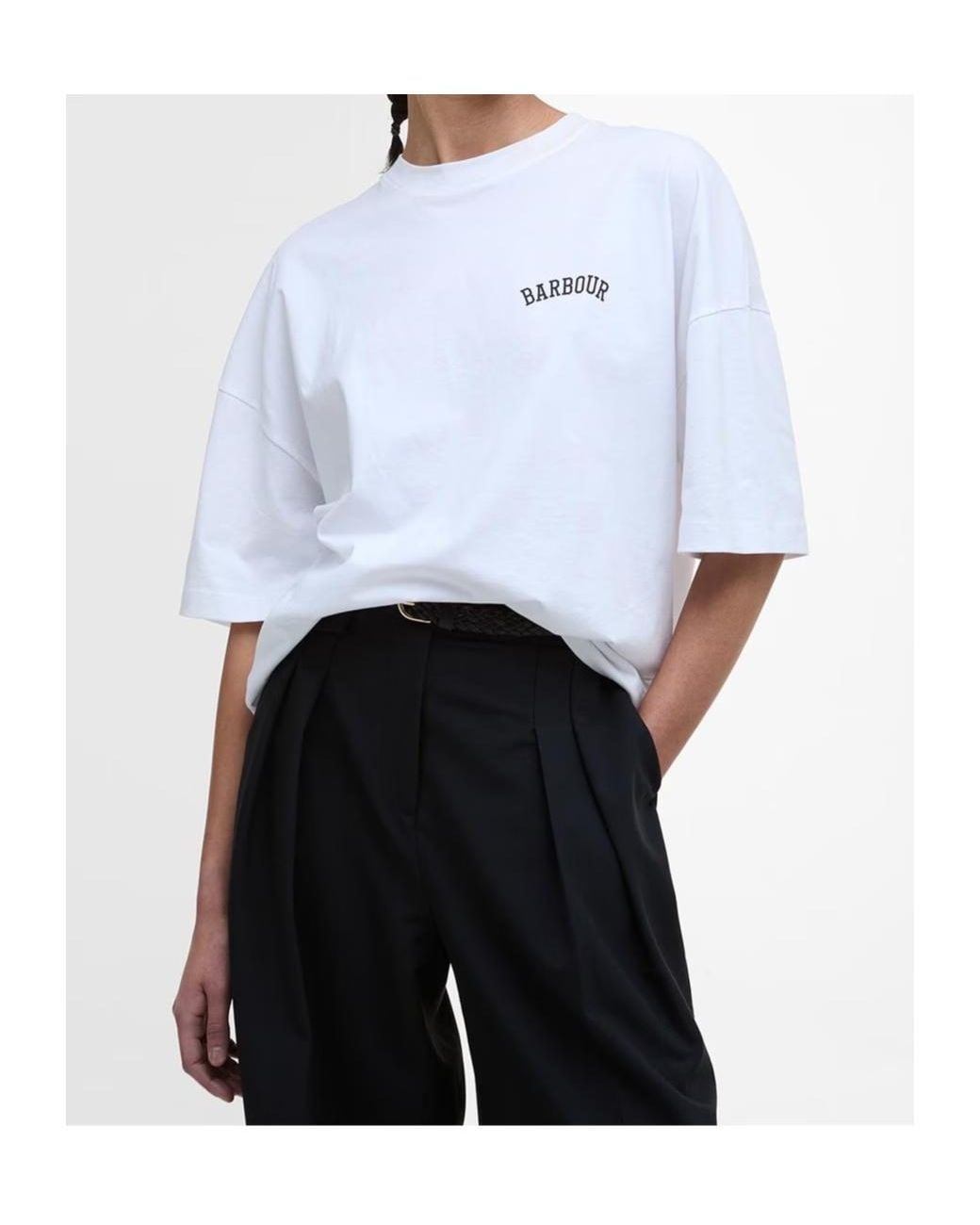 Barbour White Claydon T-Shirt