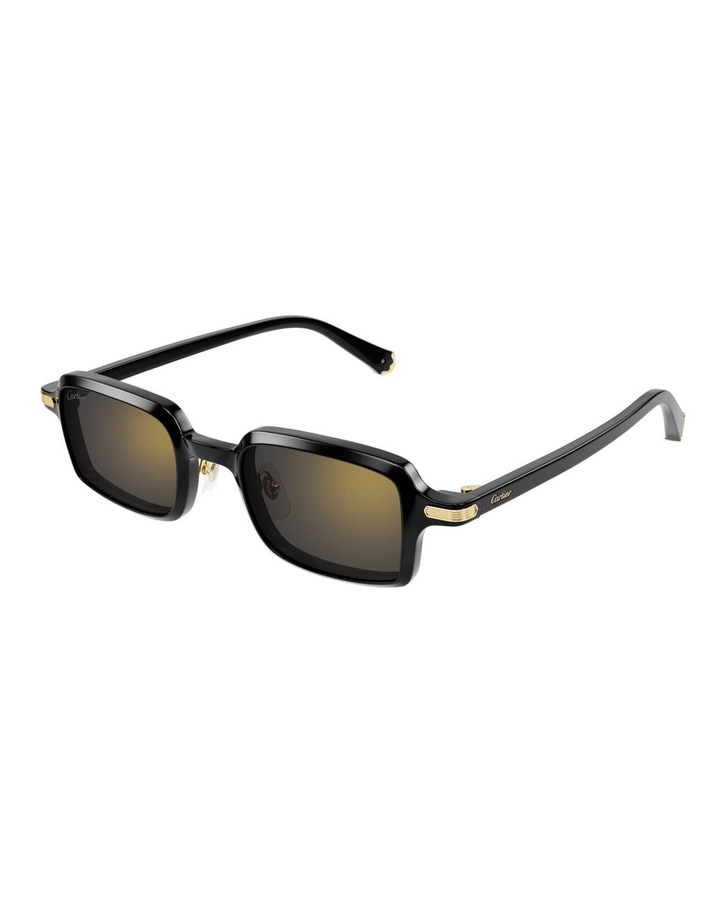Cartier Black Rectangular Sunglasses for men
