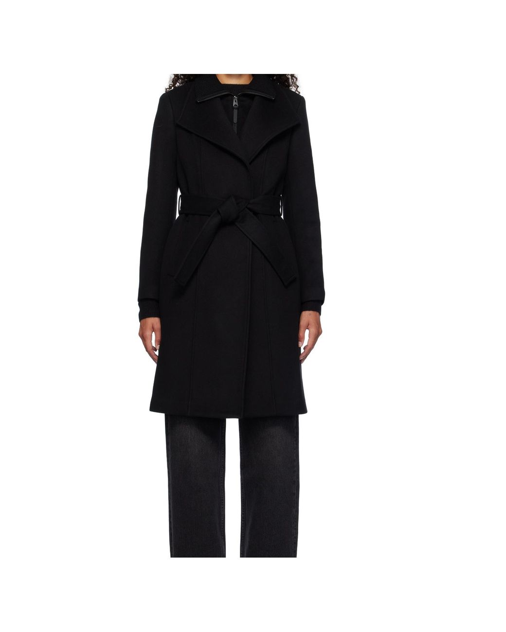 Mackage Black Norita Double-Layer Coat