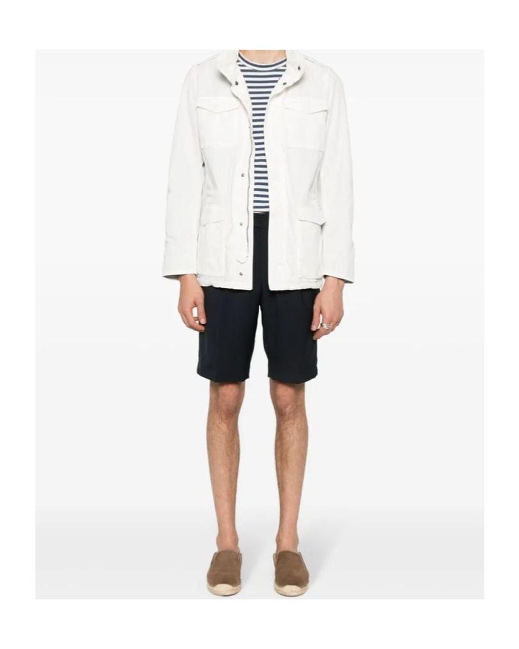 PT01 Black Virgin-Wool Bermuda Shorts for men