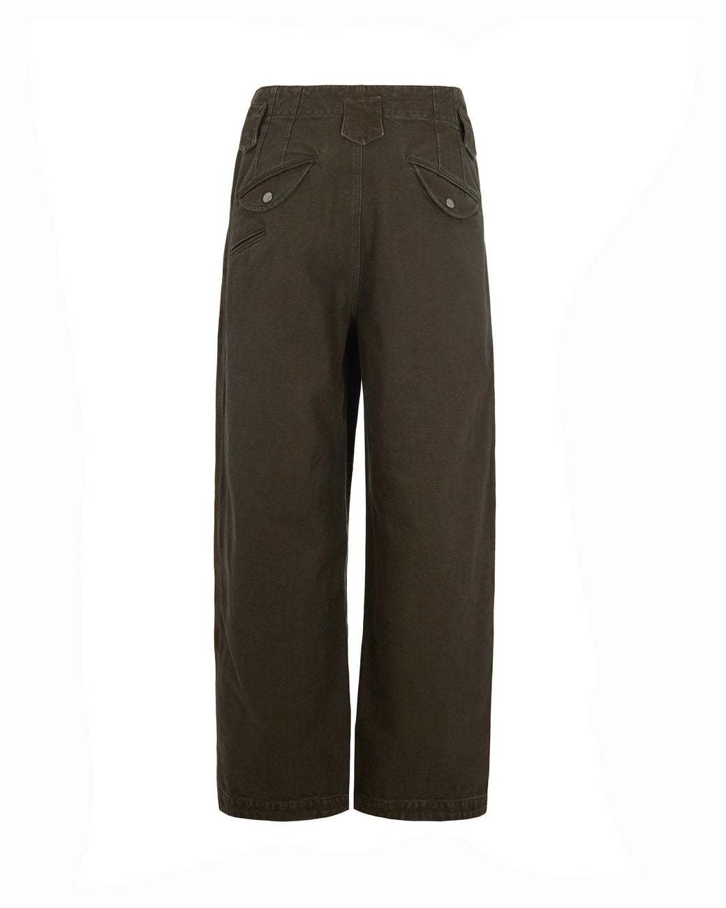 KENZO Green Logo Detailed Straight-Leg Pants for men