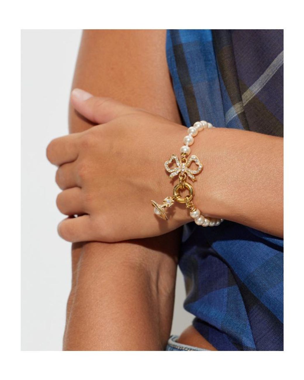 Vivienne Westwood Metallic Rigoberta Orb Charm Bracelet